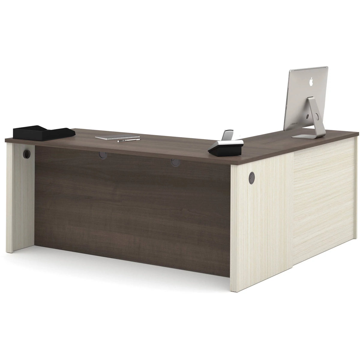 L-Shaped Workstation with Pedestal R692019