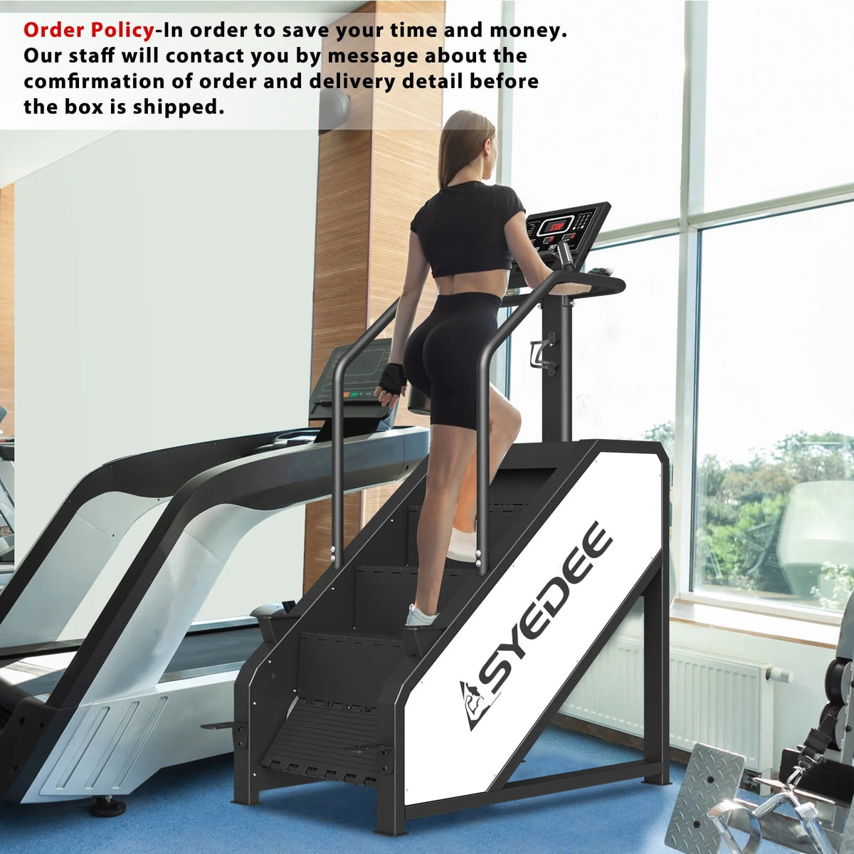 Stair Stepper with LED Screen, 12 Workout Programs, 441LBS Step Machine P839