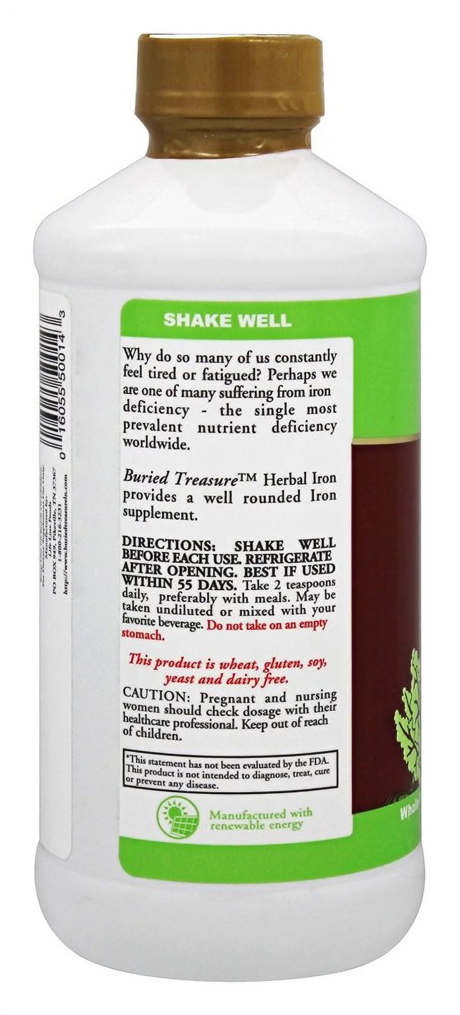 Herbal Iron Liquid Nutrients 16 fl.oz K41668
