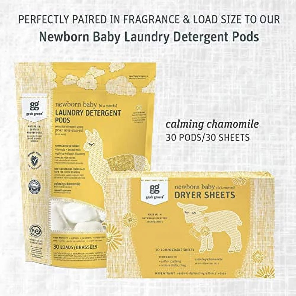 Baby Laundry Dryer Sheets Calming Chamomile 3 Count L884046