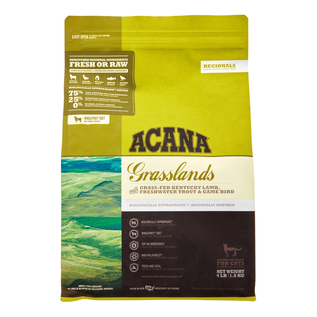 Grain-Free Lamb, Duck & Fish Dry Cat Food, 4 lb A7596