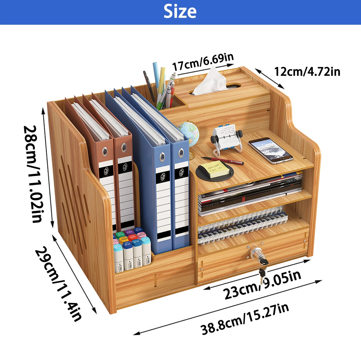 Wood Desk Organizer J16850