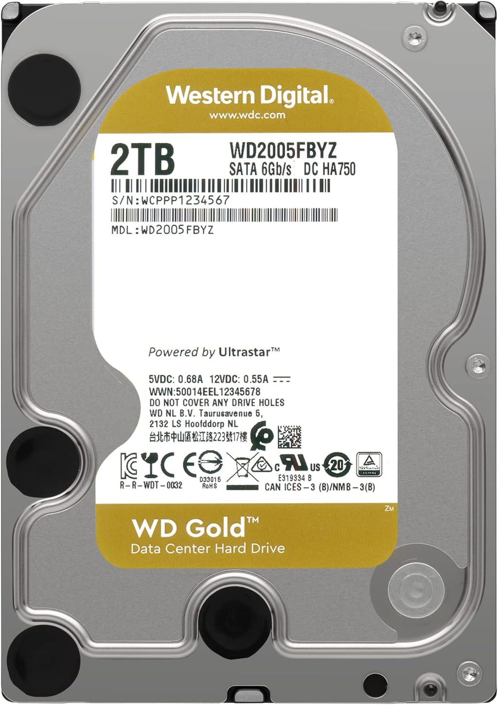 12TB 7200 RPM SATA 6 Gb/s 256 MB Cache 3.5 Internal Hard Drive O3851