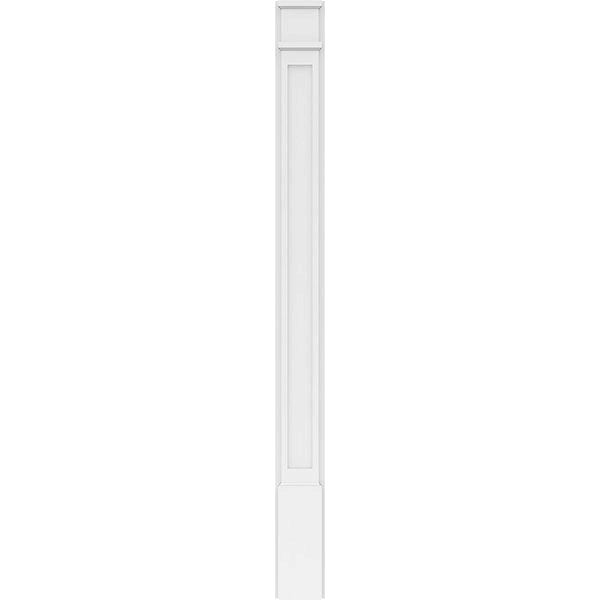 Flat Panel PVC Pilaster with Decorative Capital & Base (Pair) C83040