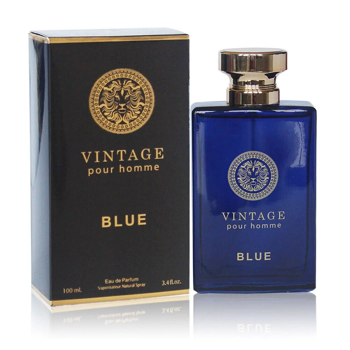 Vintage Heroes Noir and Vintage Blue Eau de Parfum Natural Spray 3.4 oz D983