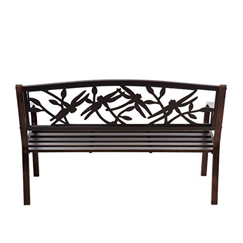 Cast Iron Metal Garden Bench Y275