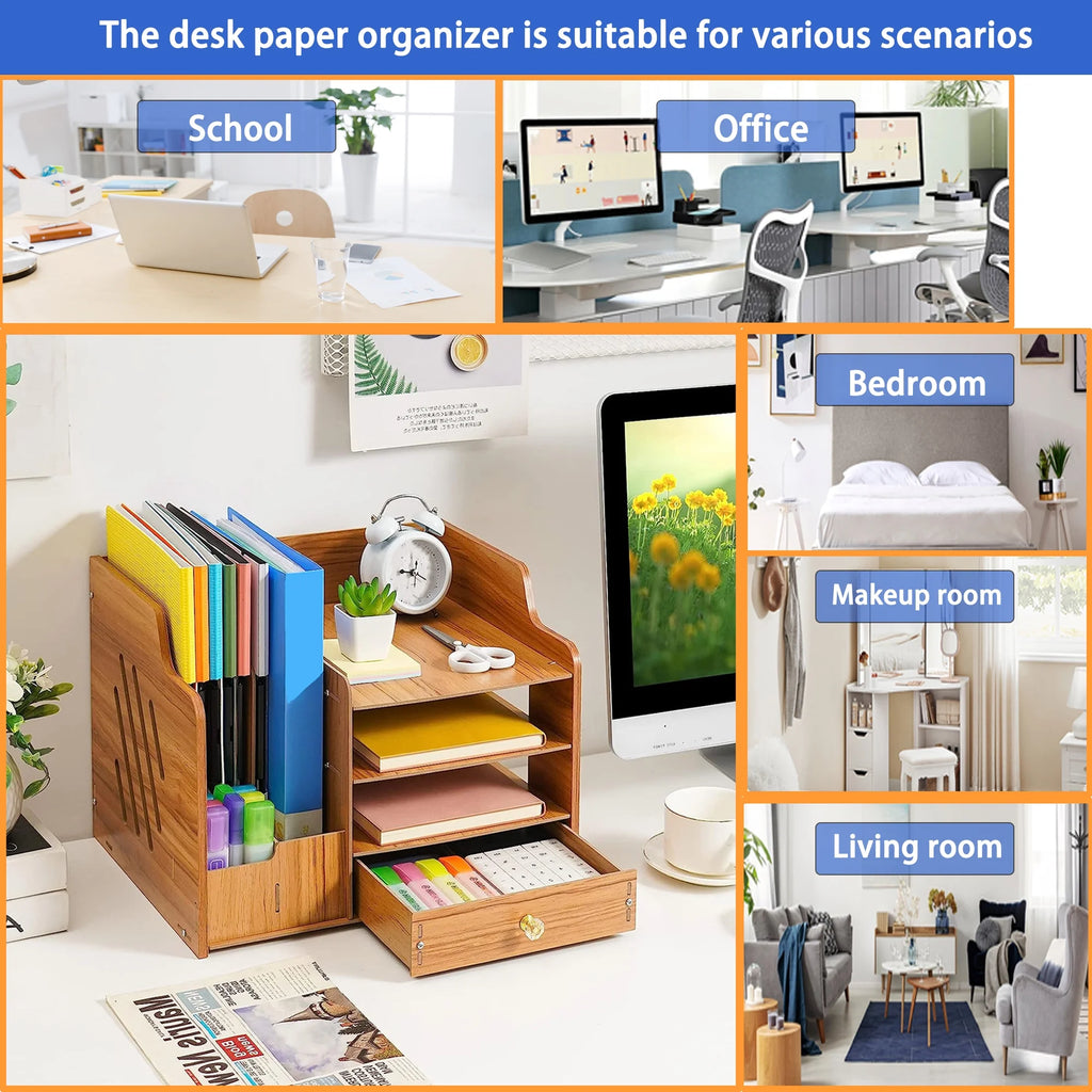 Wood Desk Organizer J16850