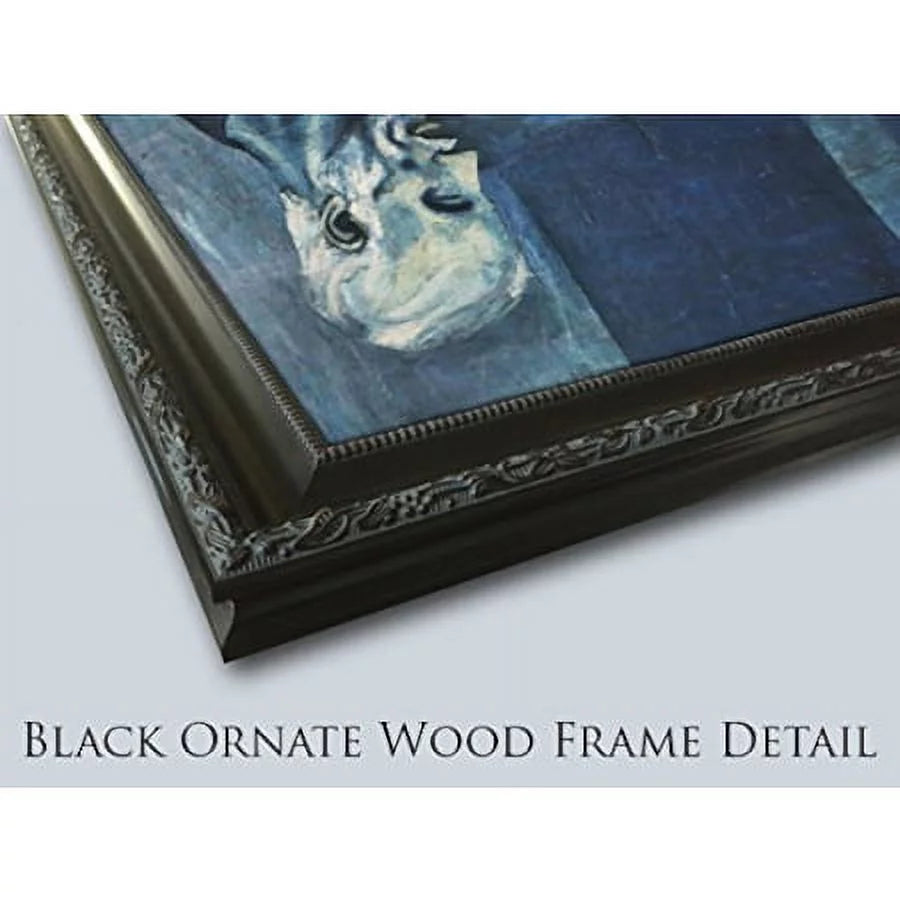 23x32 Black Ornate Wood Framed Art Print A469395