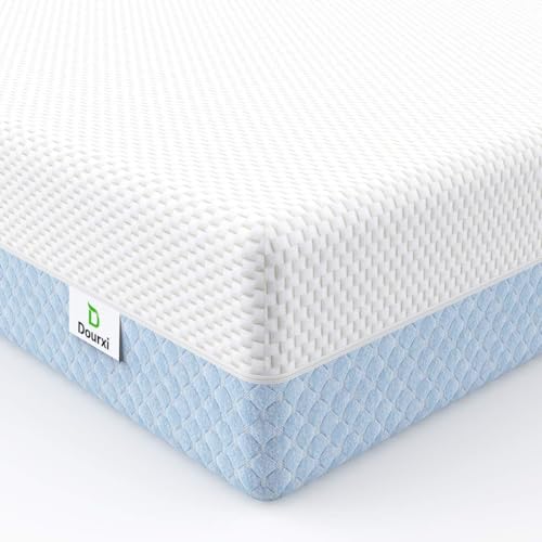 White Pink Dual Sided Memory Foam Crib Mattress E60840