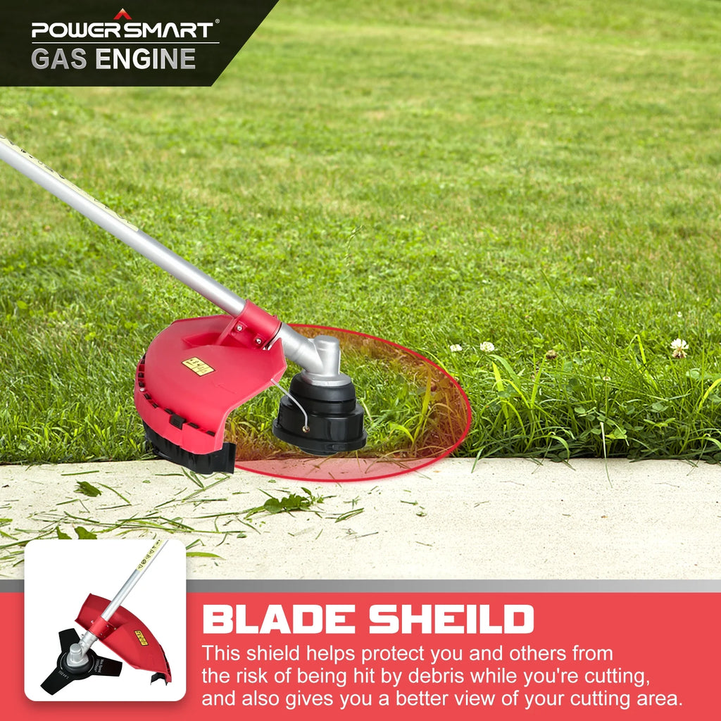 2-Cycle 25.4cc Straight Shaft Gas String Trimmer and Brush Cutter P433
