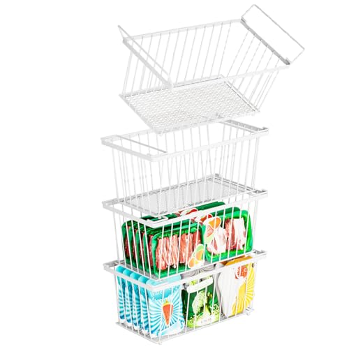 4 Pack Leak-Proof Freezer Organizer Bins C951887