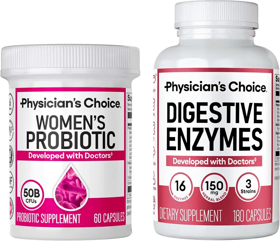 Probiotics for Women 60ct + Digestive Enzymes 180ct V89933