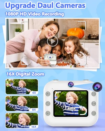 Instant Print Camera for Kids with 32GB SD Card Purple U83185