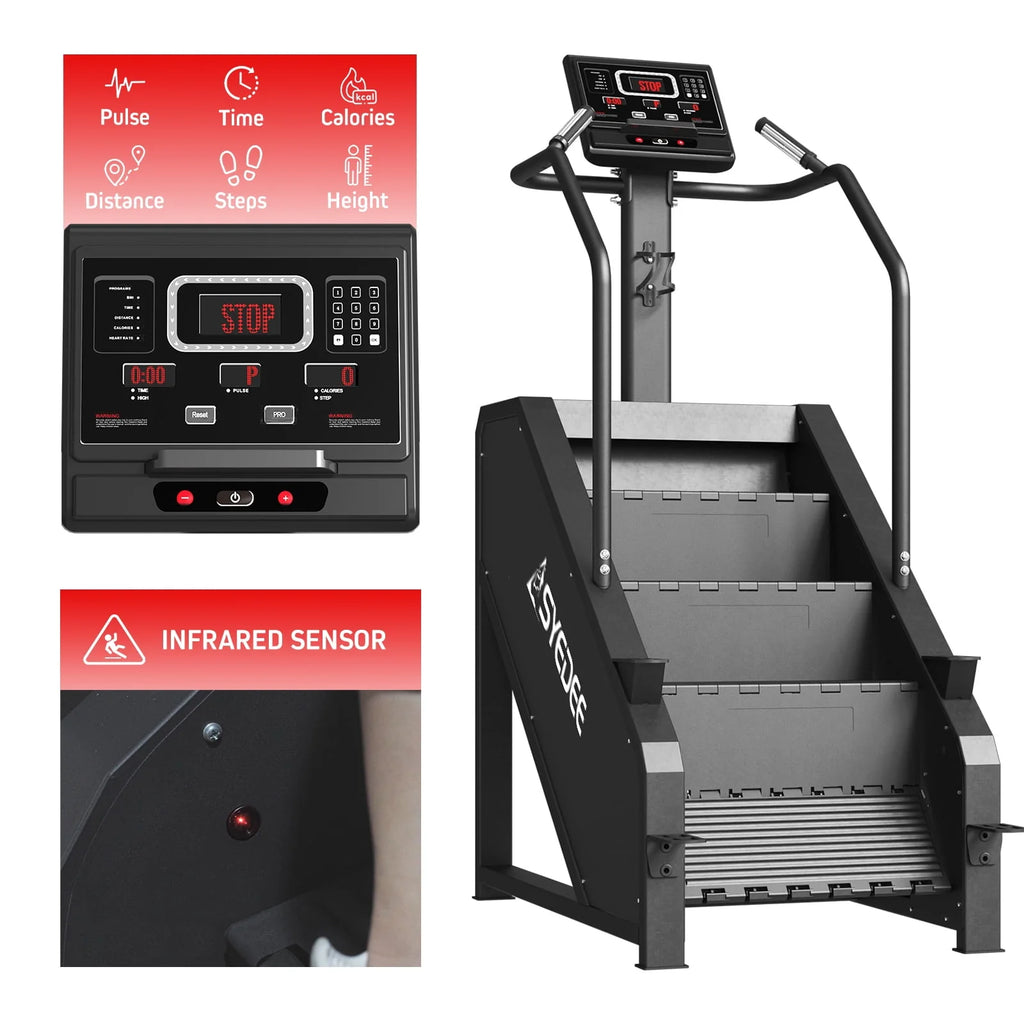 Stair Stepper with LED Screen, 12 Workout Programs, 441LBS Step Machine P839