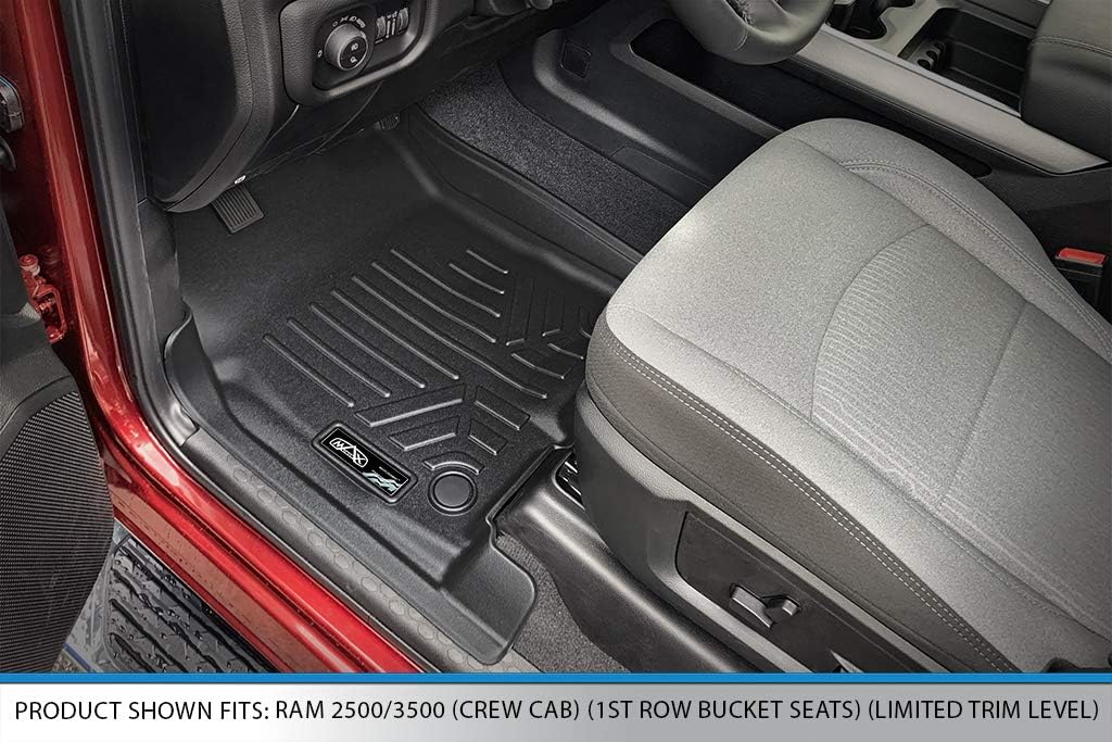 Black 2 Row Custom Floor Mats Liner Set J63762