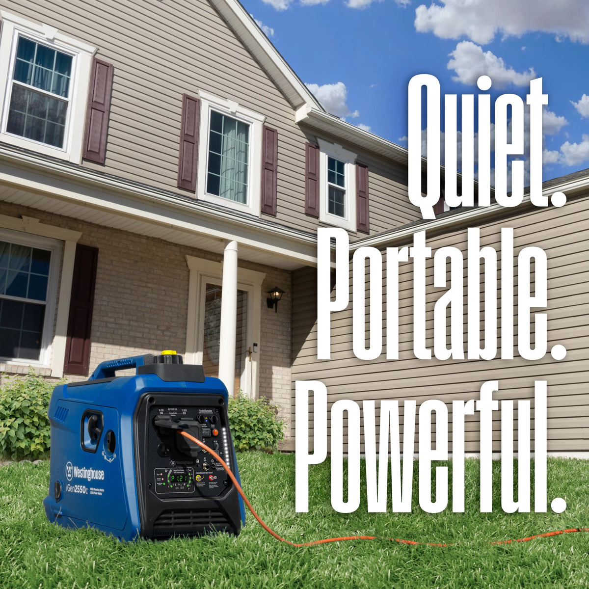 Gas Powered Portable Inverter Generator with CO Sensor U536