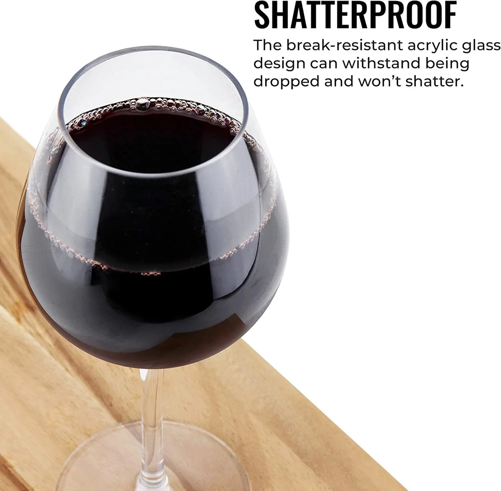 Unbreakable Red Wine Glasses, 4 Pack P8260