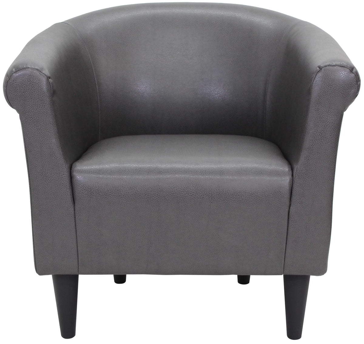 Faux Leather Bucket Accent Chair B2608