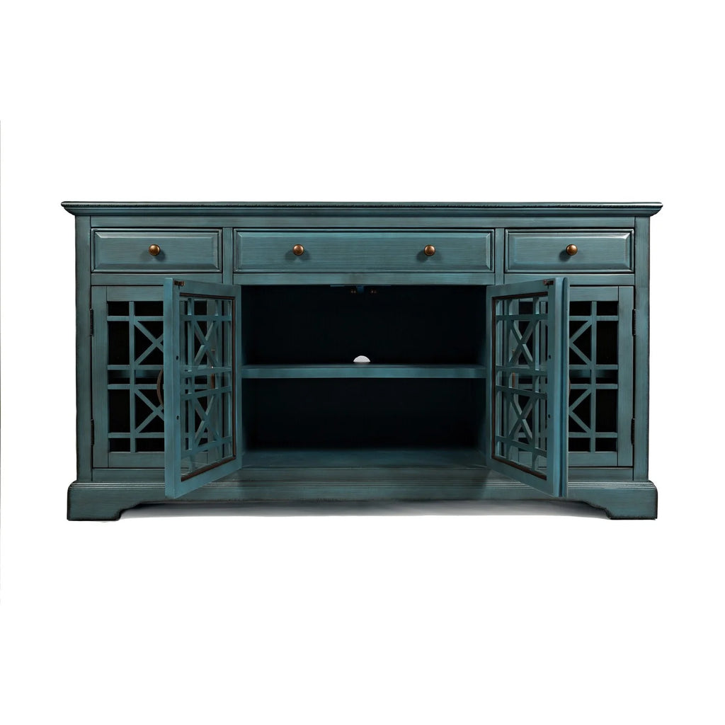 60 Inch Acacia Wood TV Media Entertainment Center Console W551