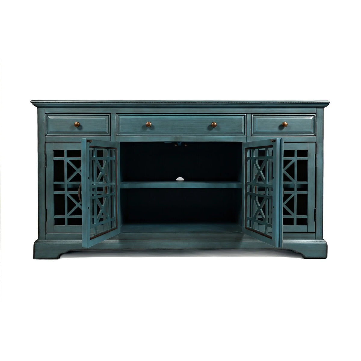 60 Inch Acacia Wood TV Media Entertainment Center Console W551