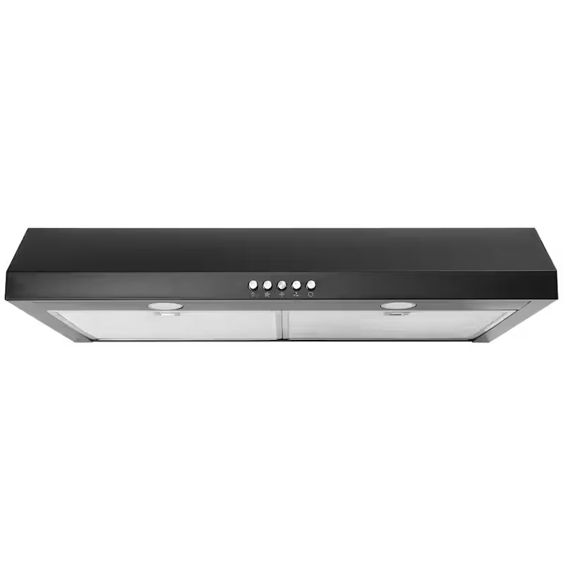 30 in. 320 CFM Convertible Under Cabinet Range Hood in Black T719