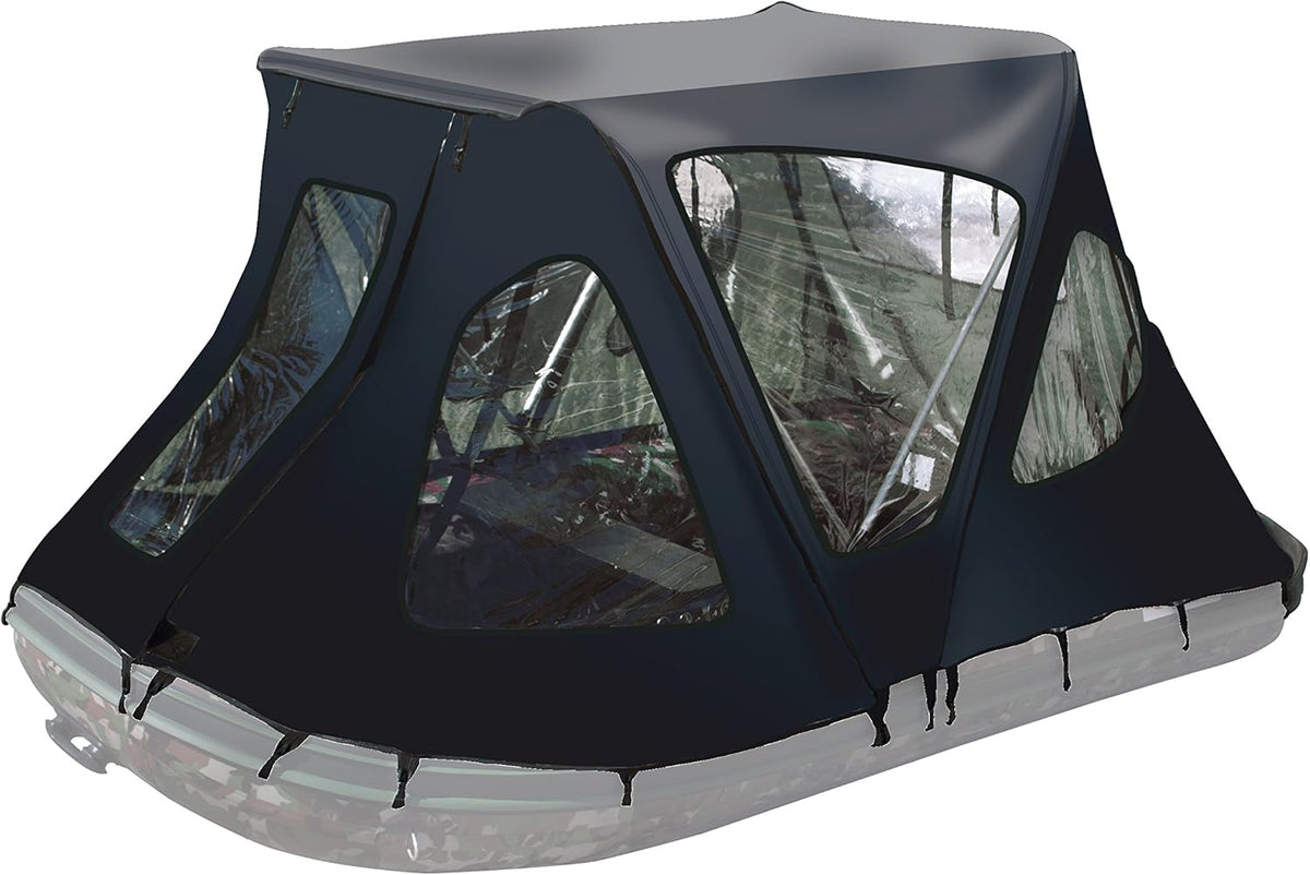 Waterproof Canopy Boat Tent Sun Shelter Sunshade, 6.5 x 5 Feet, Black Q613420