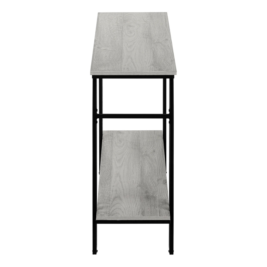 Narrow Grey Metal Accent Table E542