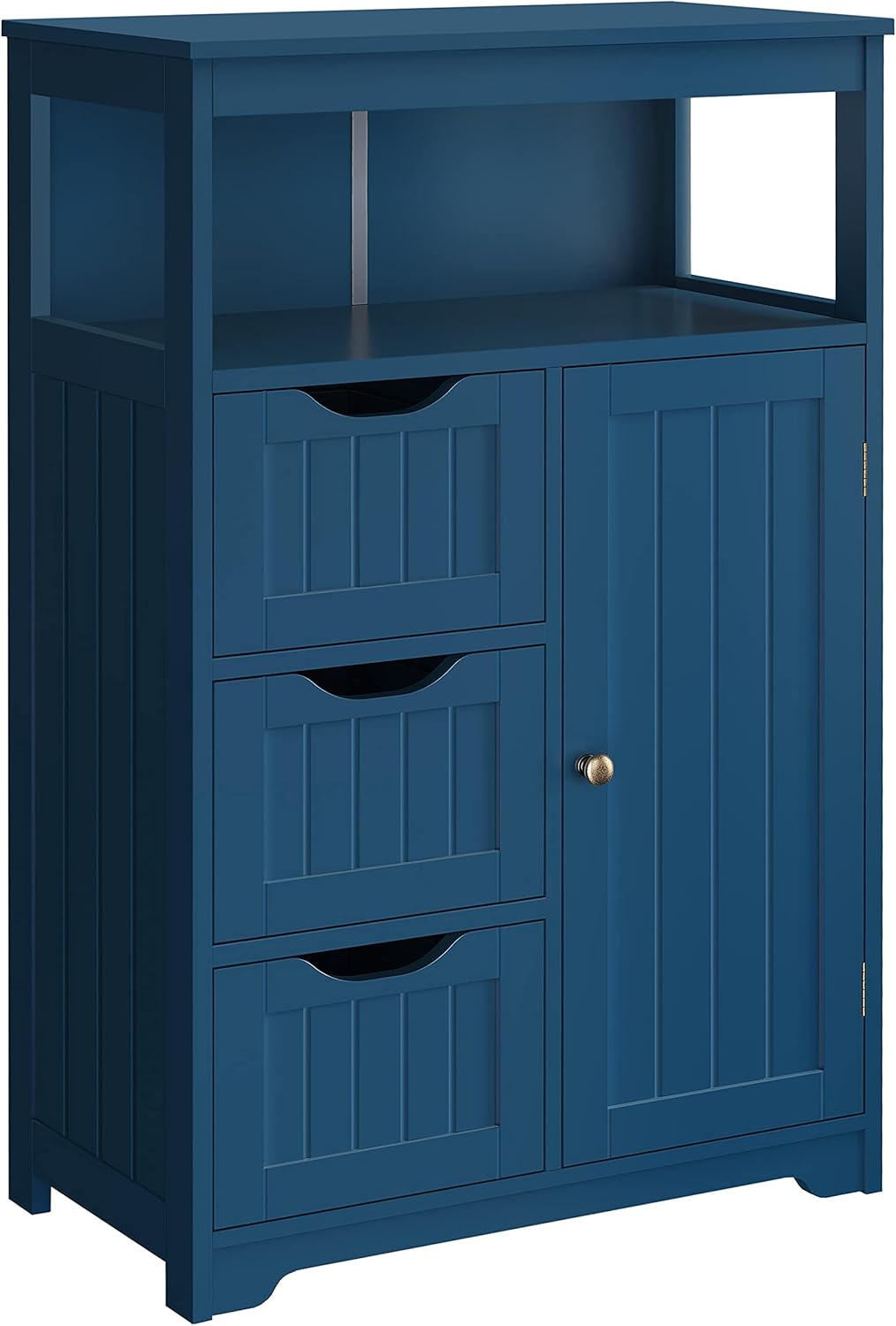 Navy Blue Wooden Storage Cabinet V508
