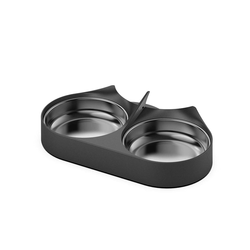 Automatic Pet Food Splitter with Stainless Steel Bowls T410888