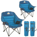 Oversized XL Padded Camping Chair Heavy Duty Portable Folding with Side Pocket Cup Holder O114