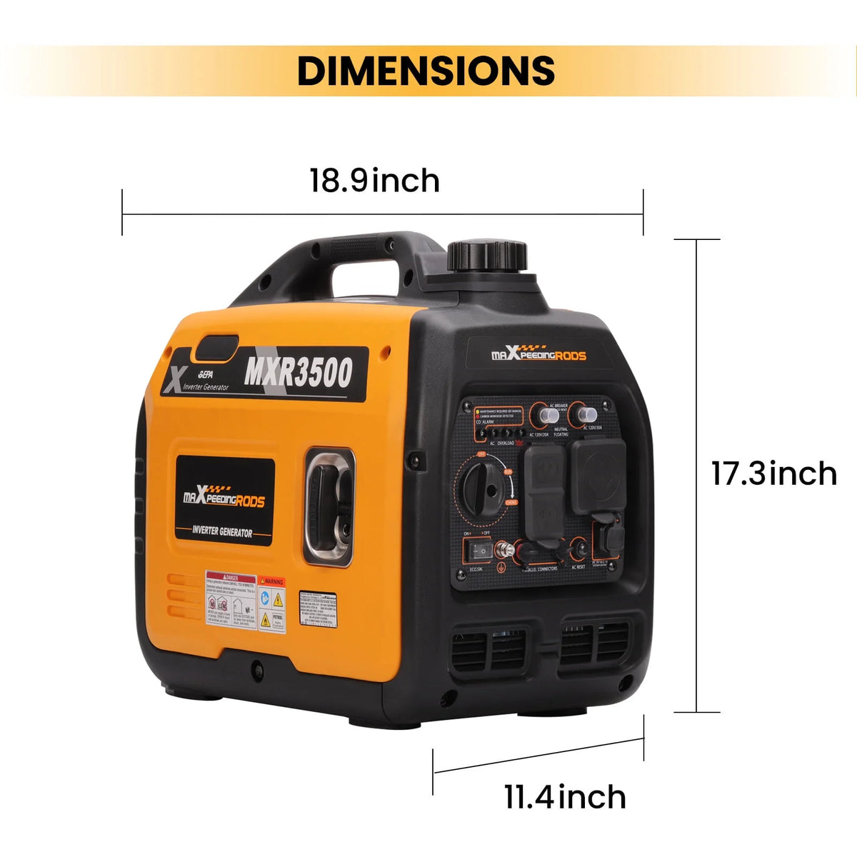 3500 Watt Super Quiet Suitcase Inverter Generator M668