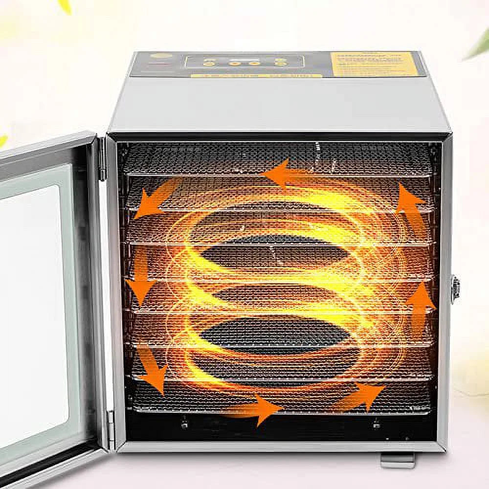 8 Tray Stainless Steel Food Dehydrator L508
