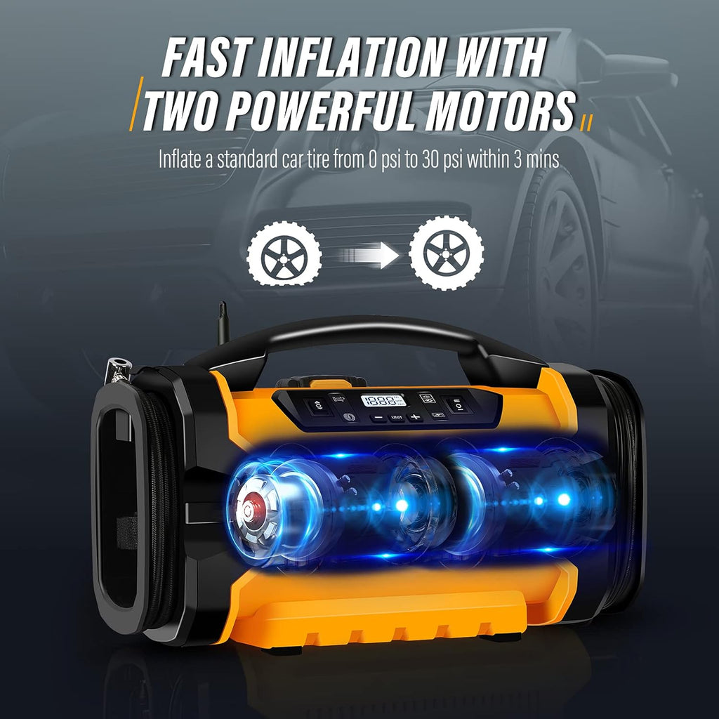 Portable 160 PSI Tire Inflator Air Compressor F87121