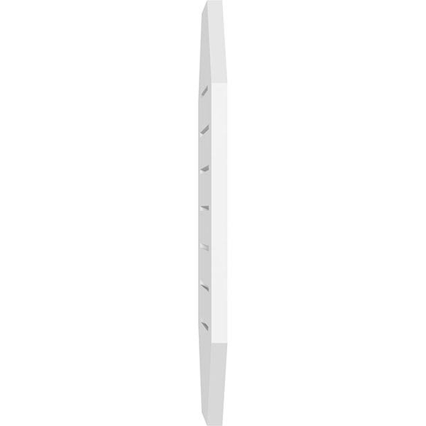 Vertical Elongated Octagon Surface Mount PVC Gable Vent H686713