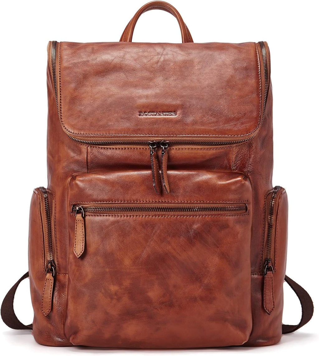 Leather 15.6 inch Laptop Backpack M28023