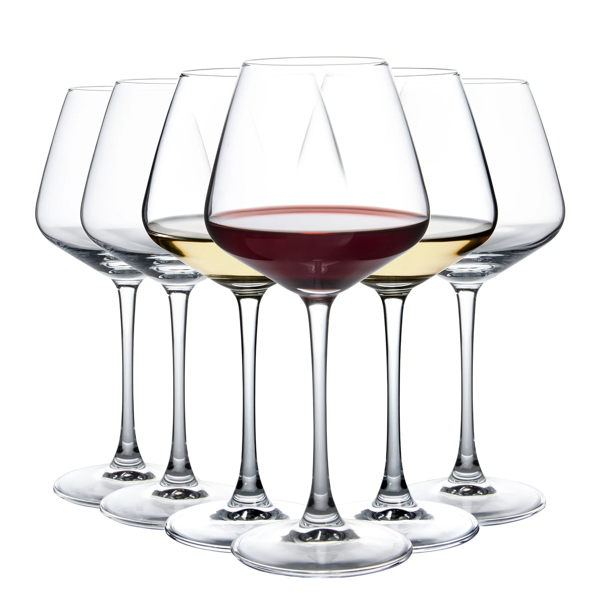 20 Oz Crystal Clear Wine Glasses, Set of 6, Dishwasher Safe I122