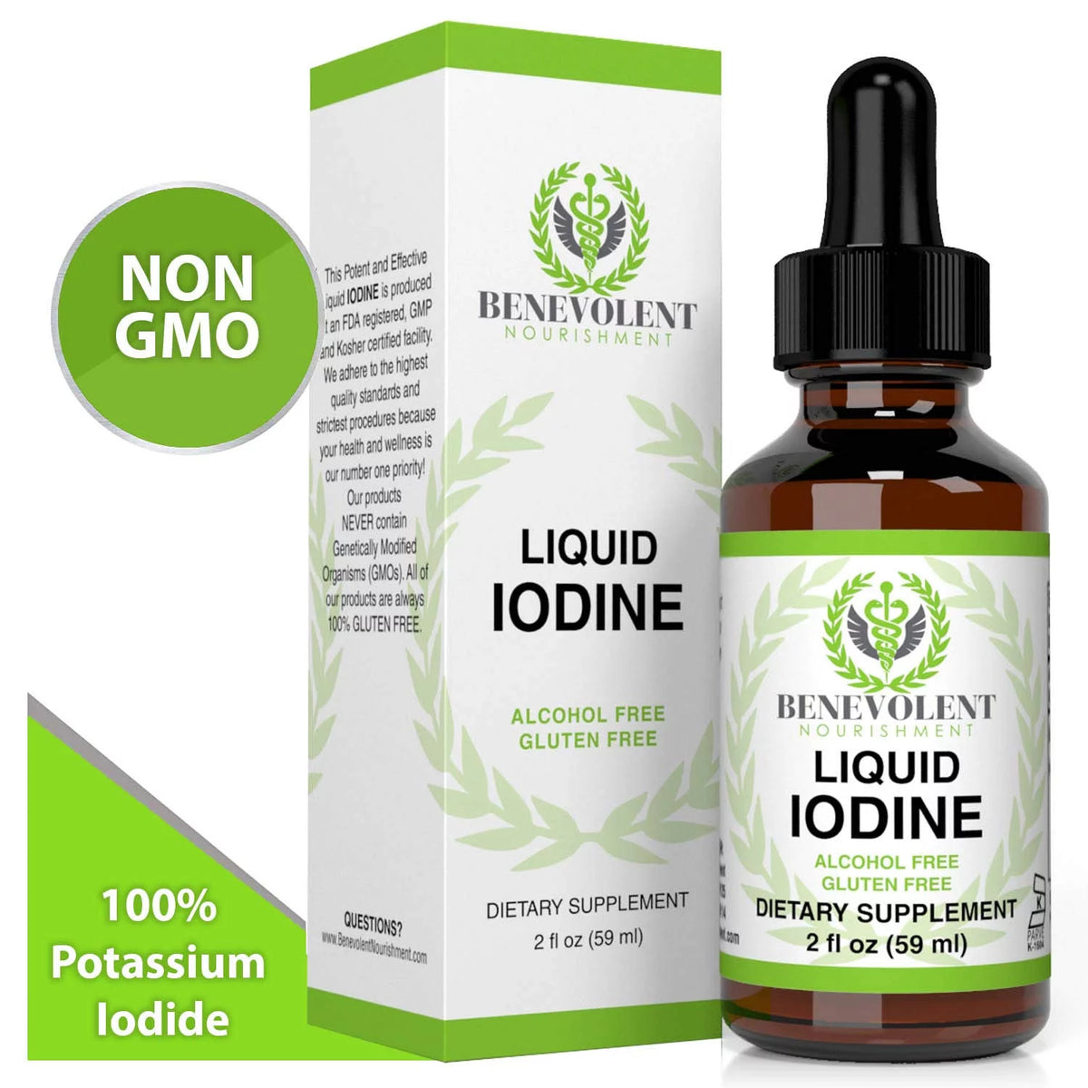 Liquid Iodine Potassium Drops 2oz J9551