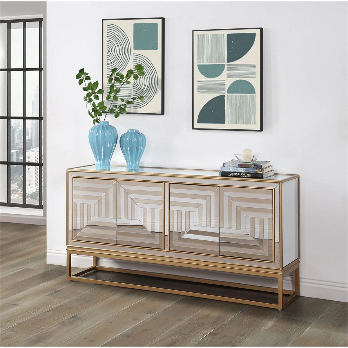 4-Door Wood Credenza I440
