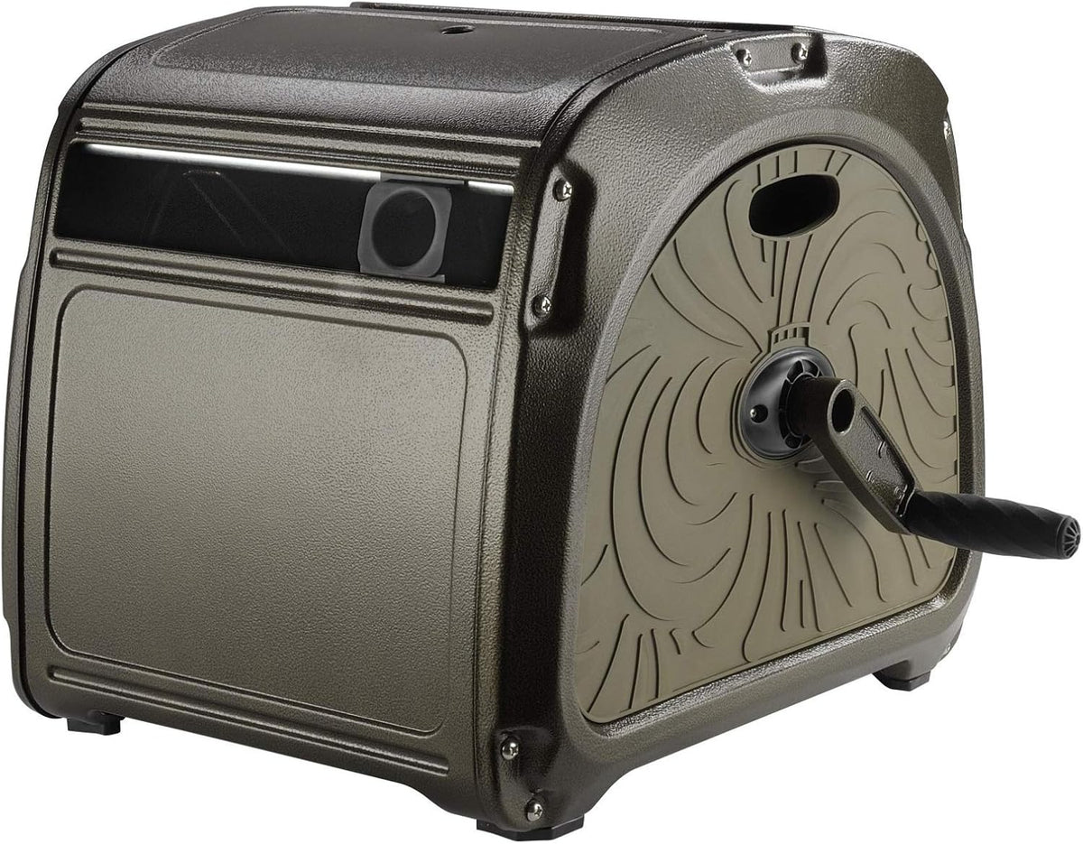 Metal Hose Reel Box with Crank Handle, 150ft Capacity X671351