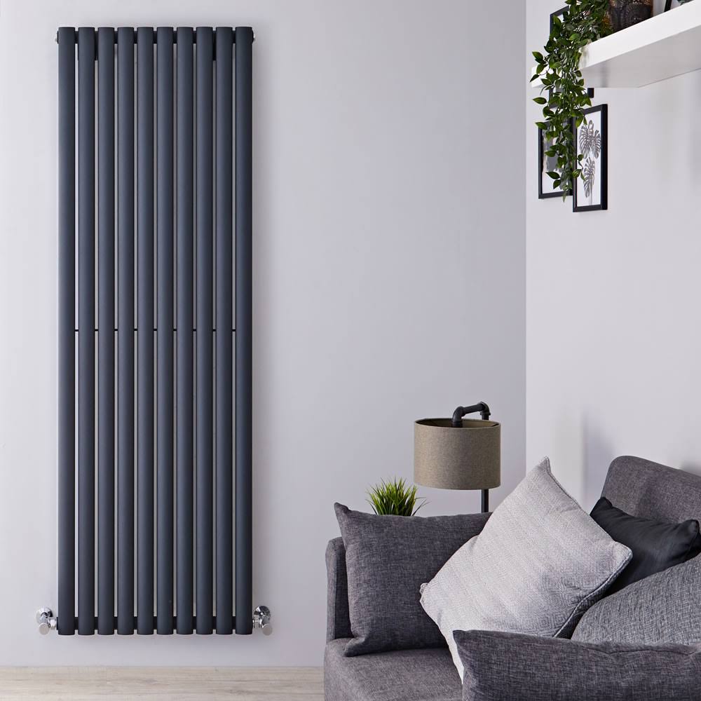 Anthracite Vertical Hot Water Radiator A256