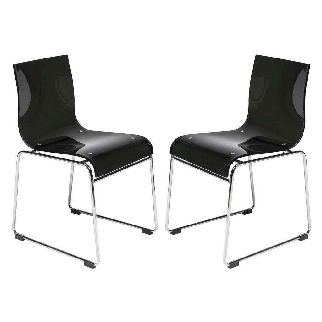 Acrylic Chair Set of 2 V552045