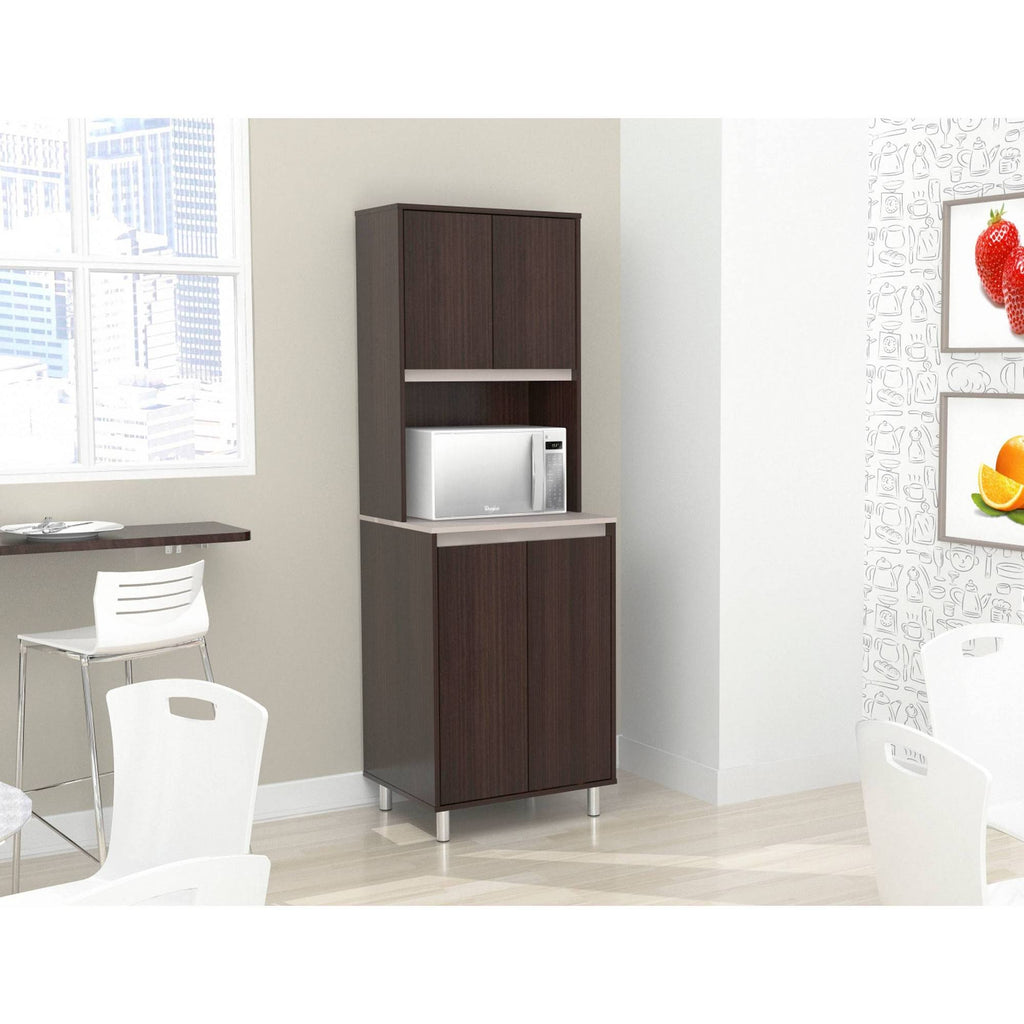 4-Door Cabinet with Open Space O5572