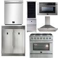 36 Inch Gas Range, Wall Mount Range Hood, Refrigerator, Microwave Drawer, Dishwasher, Wine Cooler Q675679