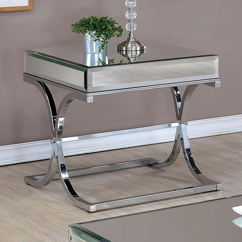 Chrome Black 2-Piece Accent Table Set M244