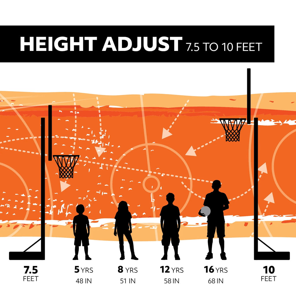 Adjustable Portable Basketball Hoop P342576
