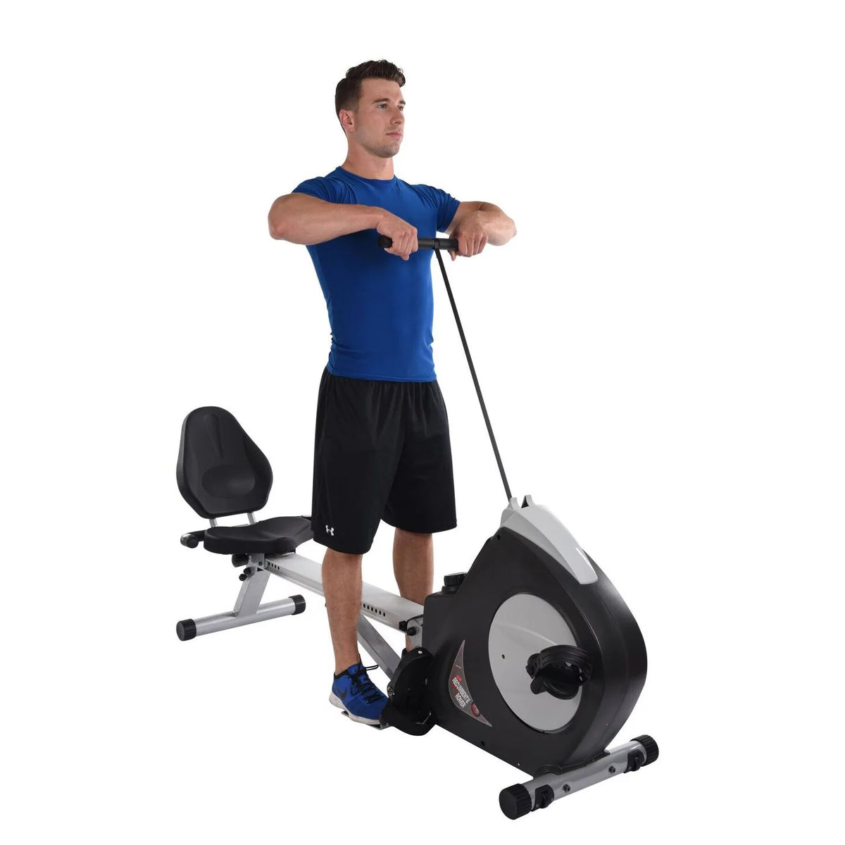 2 in 1 Recumbent Exercise Bike and Rower Machine O716