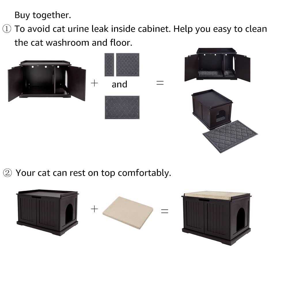 Cat Washroom Bench Litter Box Cover I9085
