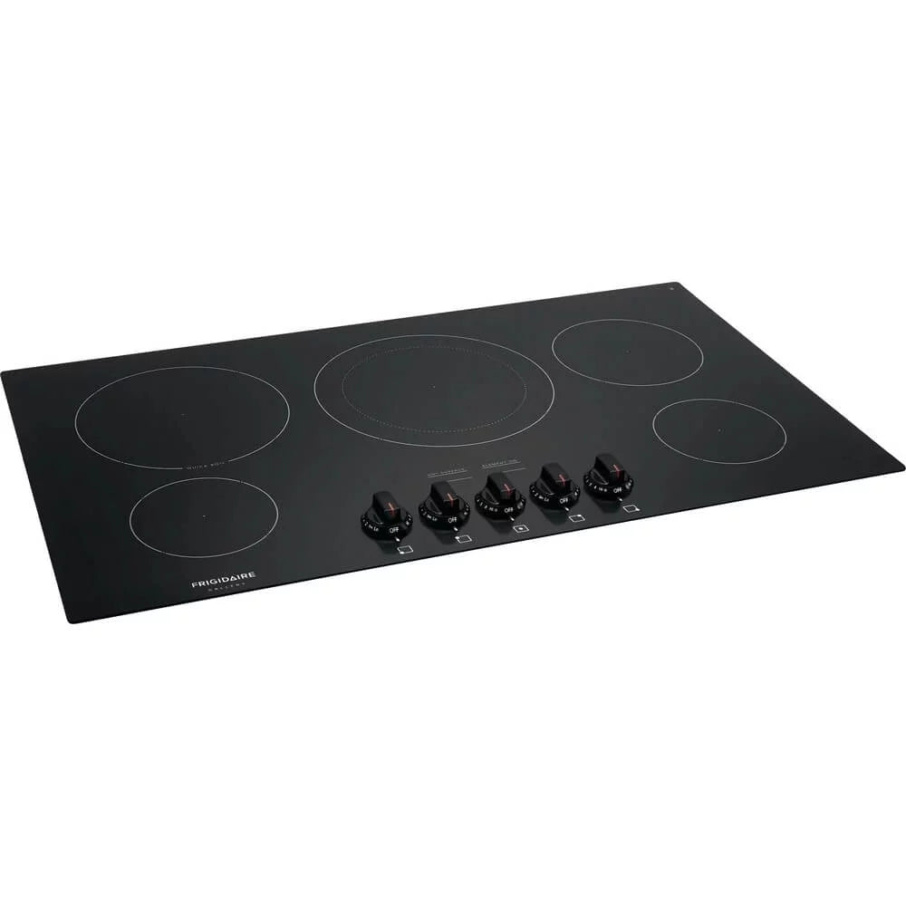 36 Electric Cooktop with 5 Elements Ceramic Glass in Black G5160