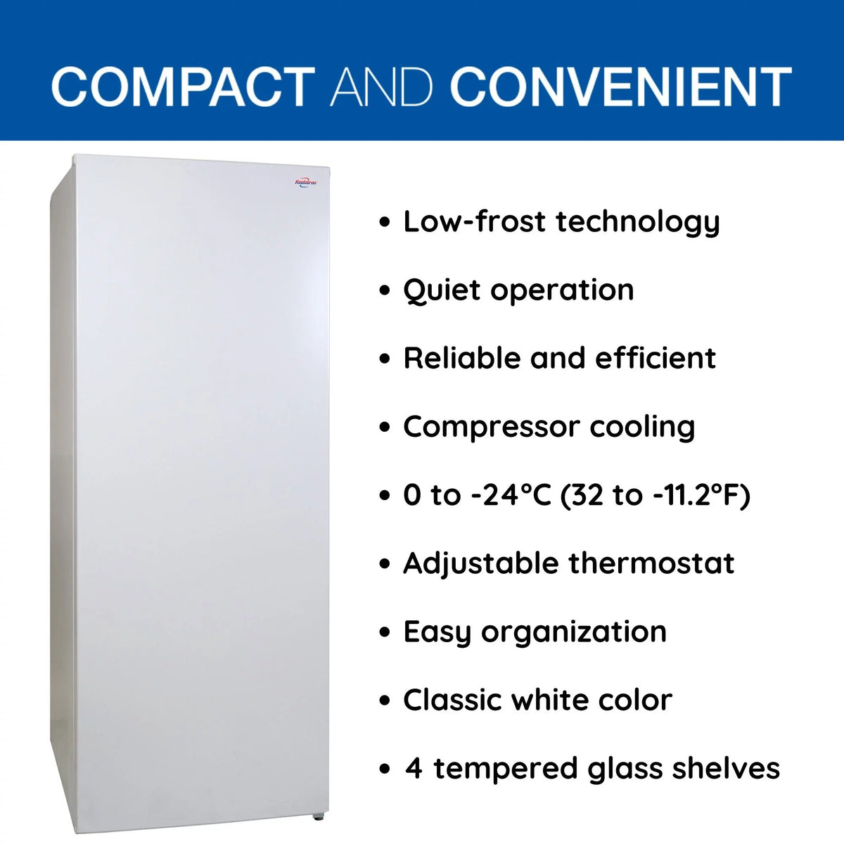 White 7.0 cu ft Upright Freezer C56764
