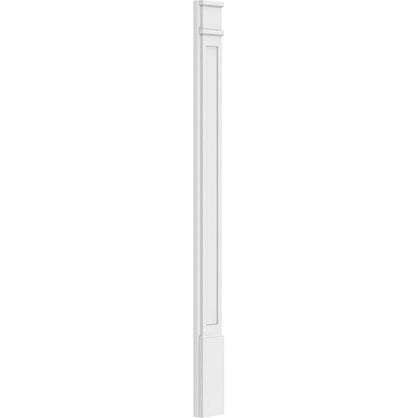 Flat Panel PVC Pilaster with Decorative Capital & Base (Pair) C83040